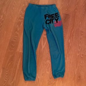 blue free city sweatpants XS